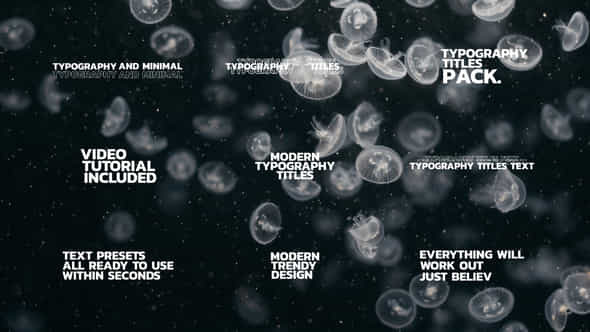 Typography Titles Text - VideoHive 46625256