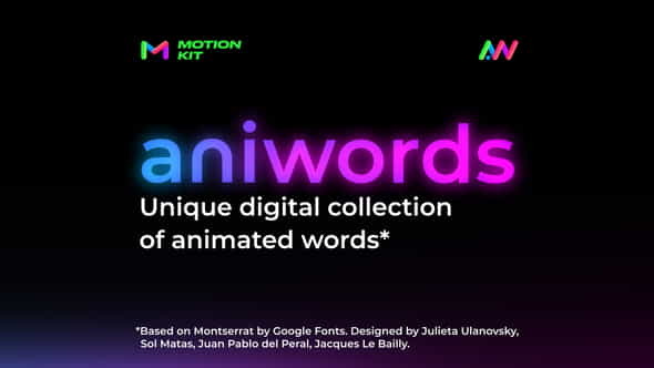 Aniwords Animated - VideoHive 38288498