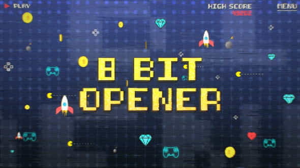 8 Bit Old Game Opener - VideoHive 28798911