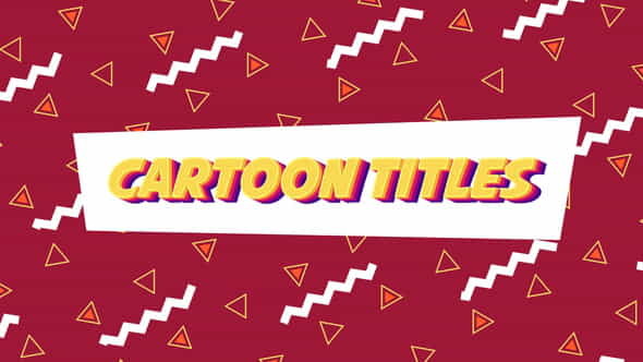 Cartoon Titles - VideoHive 25799373