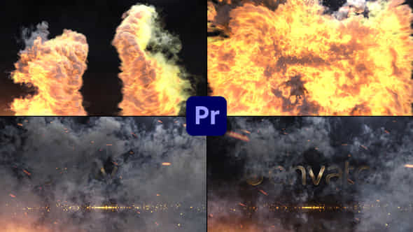 Fire Explosion LogoText - VideoHive 38923856