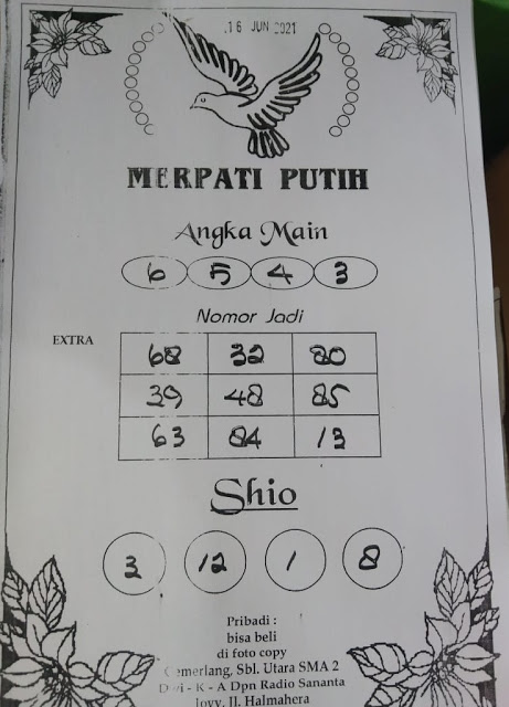 Syair Hk Merpati Putih 14 Juli 2021 Syairku Hari Ini