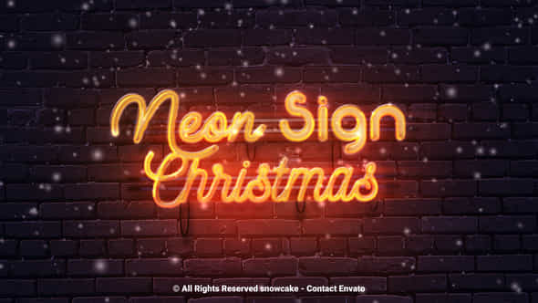 Neon Sign Christmas - VideoHive 49700281