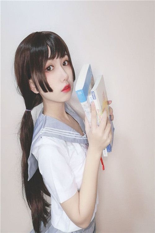 芋圆侑子SJ 双马尾水手服写真(4)