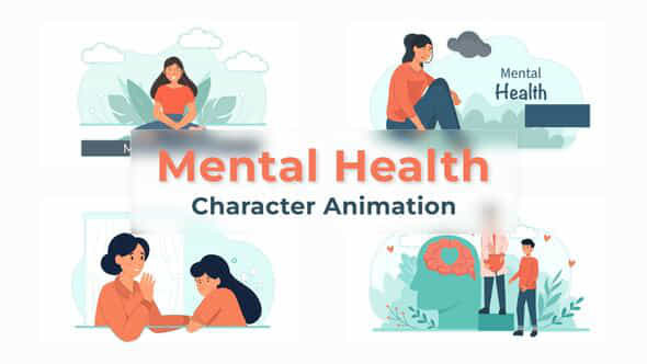 Mental Health Character - VideoHive 37070302