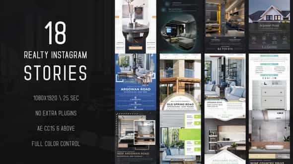 Real Estate Instagram Stories Ii - VideoHive 54693690