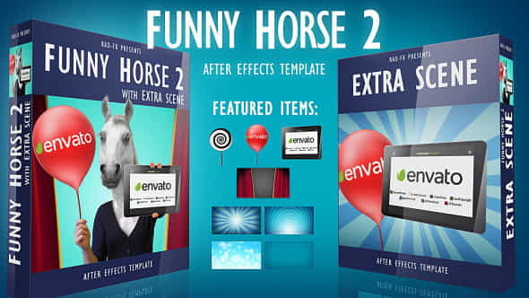 Funny Horse 2 Logo Reveal - VideoHive 18061168