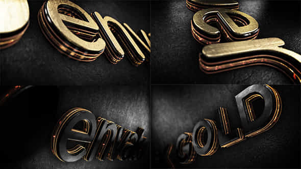 Black Gold Logo - VideoHive 9343294