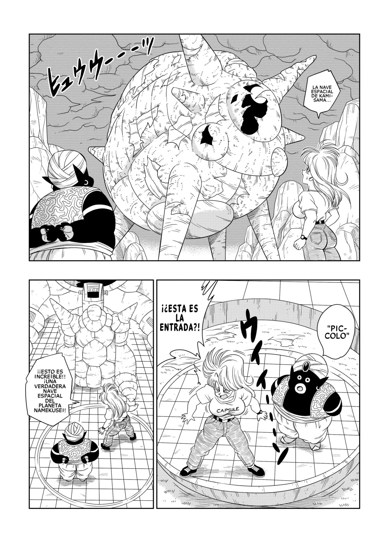 Bulma conoce a Mister Popo - Sexo dentro de la Misteriosa Nave Espacial - - 4