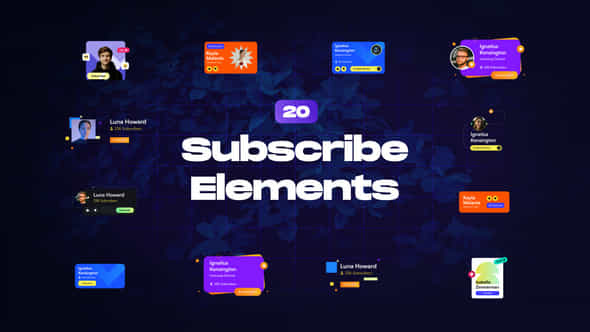 Subscribe Elements - VideoHive 54877072