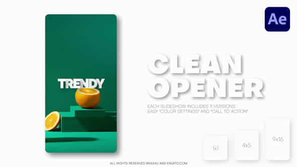 Vertical Clean Slideshow Reels Post Shorts - VideoHive 57171185