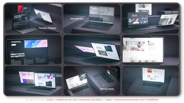 Smooth Animated Laptop Promo - VideoHive 51365265