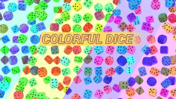 Colorful Dice - VideoHive 32567837