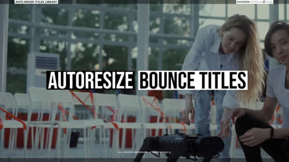 Bounce Text Titles - VideoHive 39207635