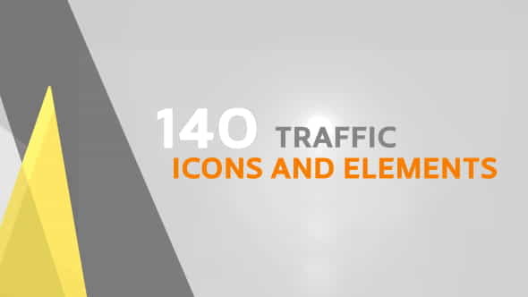 140 Traffic Icons and Elements - VideoHive 20083280