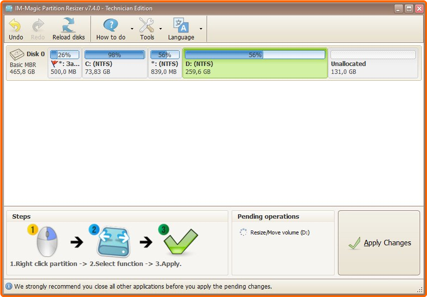 IM Magic Partition Resizer 7.4.0 Multilingual