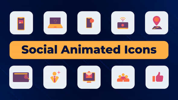 Social Animated Icons - VideoHive 52020549