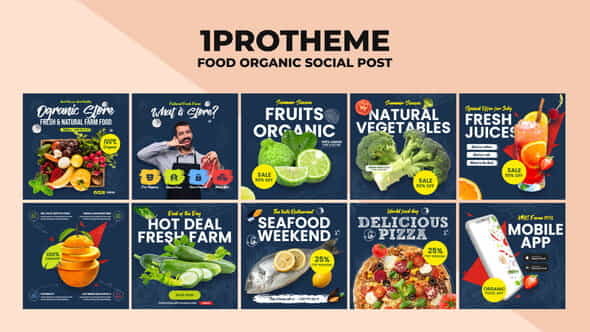 Food Organic Instagram Post V10 - VideoHive 27667167