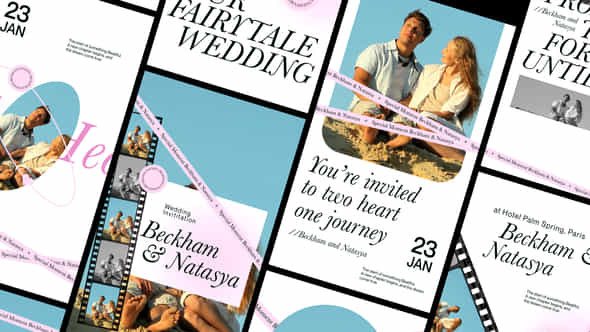Wedding Invitation Stories Pack - VideoHive 48939924