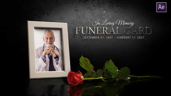 Funeral Flower Card | Memorial - VideoHive 31311632