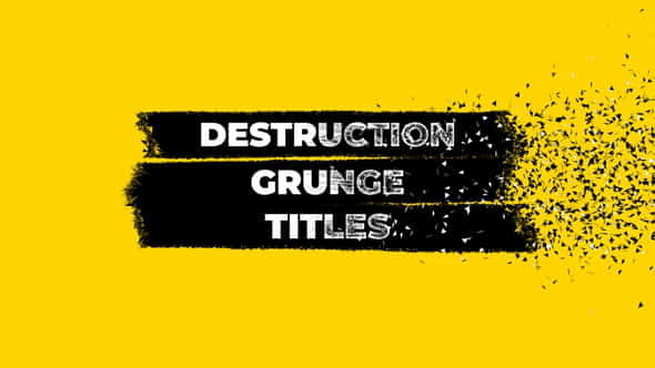 Destruction Grunge Titles - VideoHive 27925317