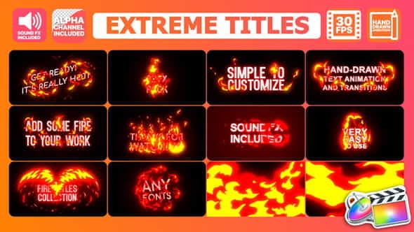 Extreme Titles | FCPX - VideoHive 24508053