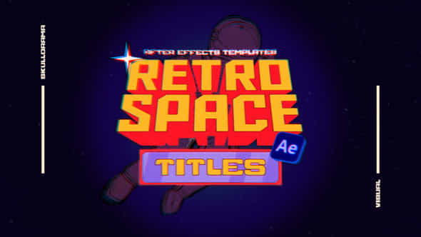 Retro Space Titles - VideoHive 51652609