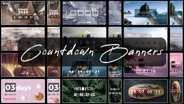 Countdown Timer Wide Banners - VideoHive 51459219