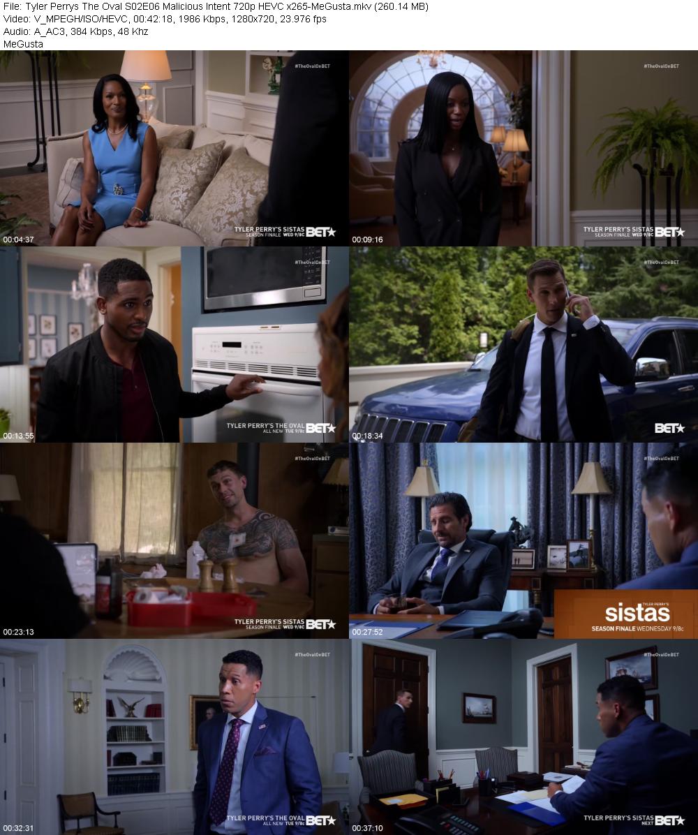 Tyler Perrys The Oval S02E06 Malicious Intent 720p HEVC x265 MeGusta