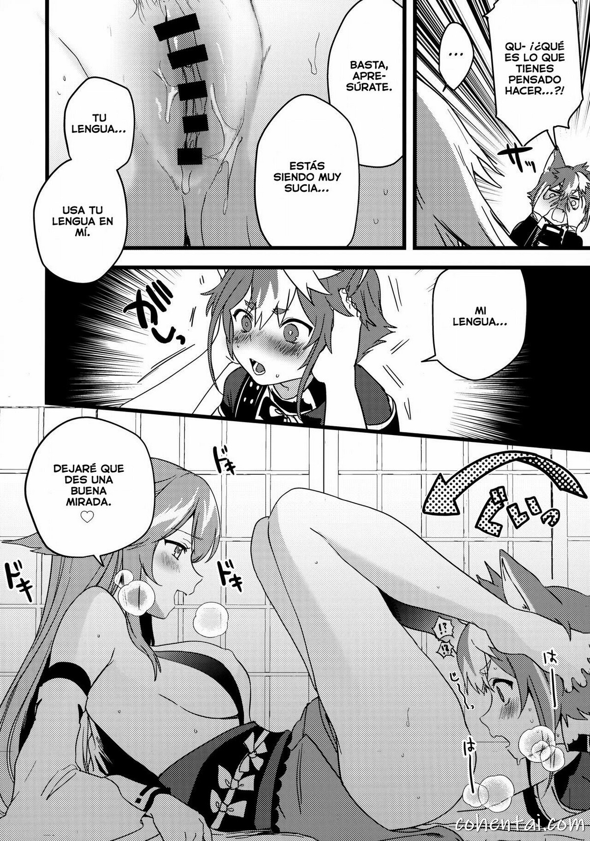 Inu to Kitsune ga Majiwaru Yoru ni (Genshin Impact) manga hentai xxx español