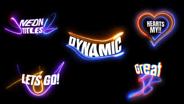 Neon Titles - VideoHive 49968877