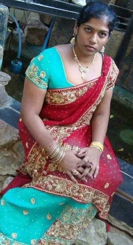 Tamilnadu saree aunty-8334