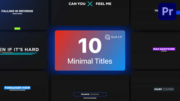Minimal Titles - VideoHive 44827861