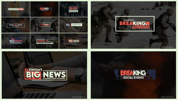 News Text Titles Version 0.1 - VideoHive 27552200