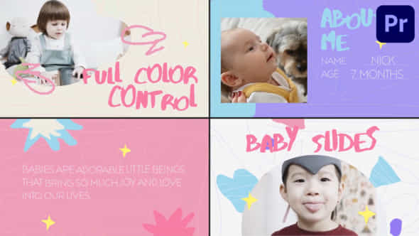 Baby Slides For Premiere Pro - VideoHive 50628430