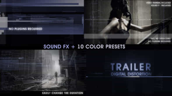 Trailer Digital Distortion - VideoHive 4916198