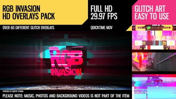 RGB Invasion (Overlays Pack) - VideoHive 19537494