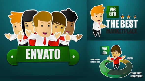 Corporate Sticker Cartoon - VideoHive 5108526