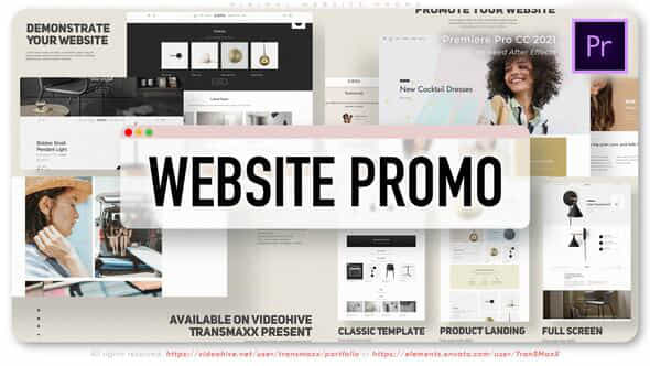 Minimal Website Promo - VideoHive 50833829