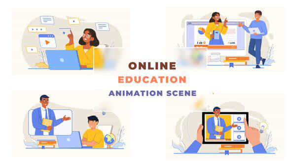 Online Education Animation - VideoHive 42925608