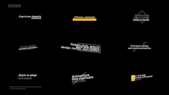 Animated Titles After Effects - VideoHive 56383569