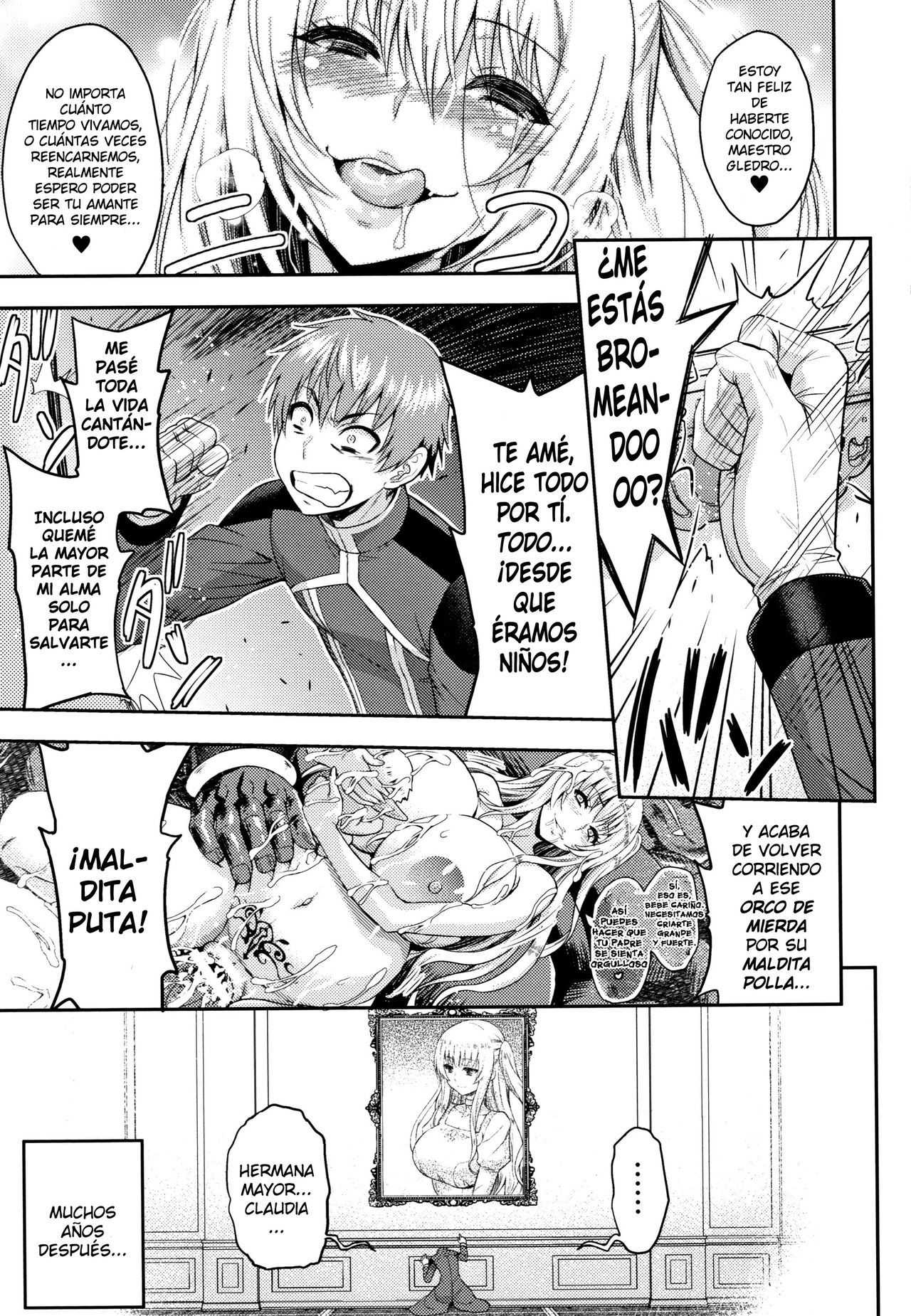 [Yamada Gogogo] Erona -Orc no Inmon ni Okasareta Onna Kishi no Matsuro-  Erona -La Caída de una Hermosa Guerrera Maldecida con la Lasciva Marca de un Orco + Epílogo [Spanish] {meiwow + k