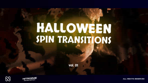 Halloween Spin Transitions - VideoHive 48378277