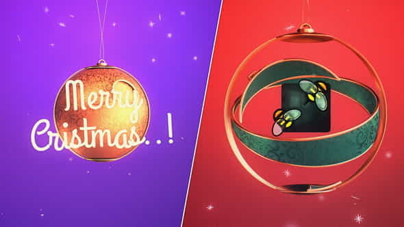 Merry Christmas Ball Logo - VideoHive 29647640