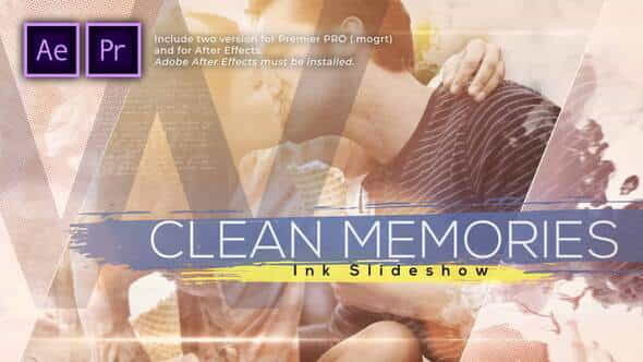 Clean Memories Inks Slideshow - VideoHive 30975259