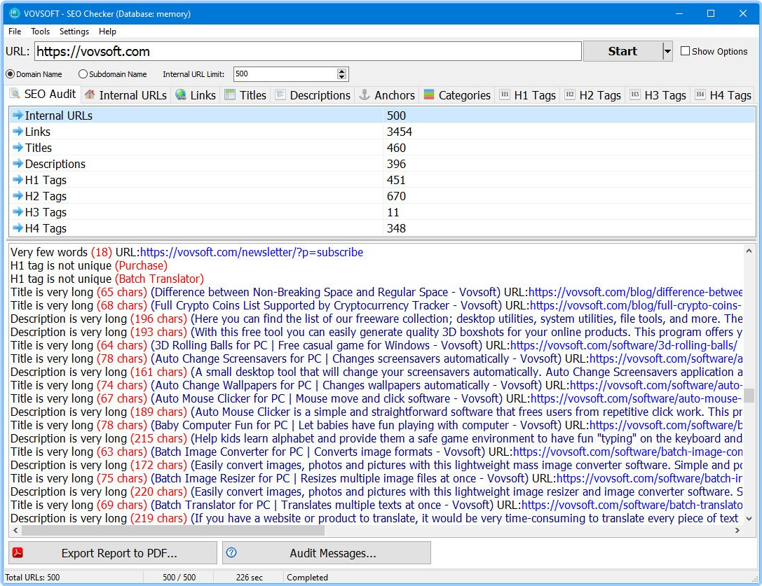 VovSoft SEO Checker 8.3 Multilingual 5VPqrKq3_o