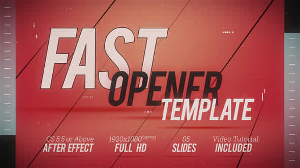 Fast Opener Template - VideoHive 22605302