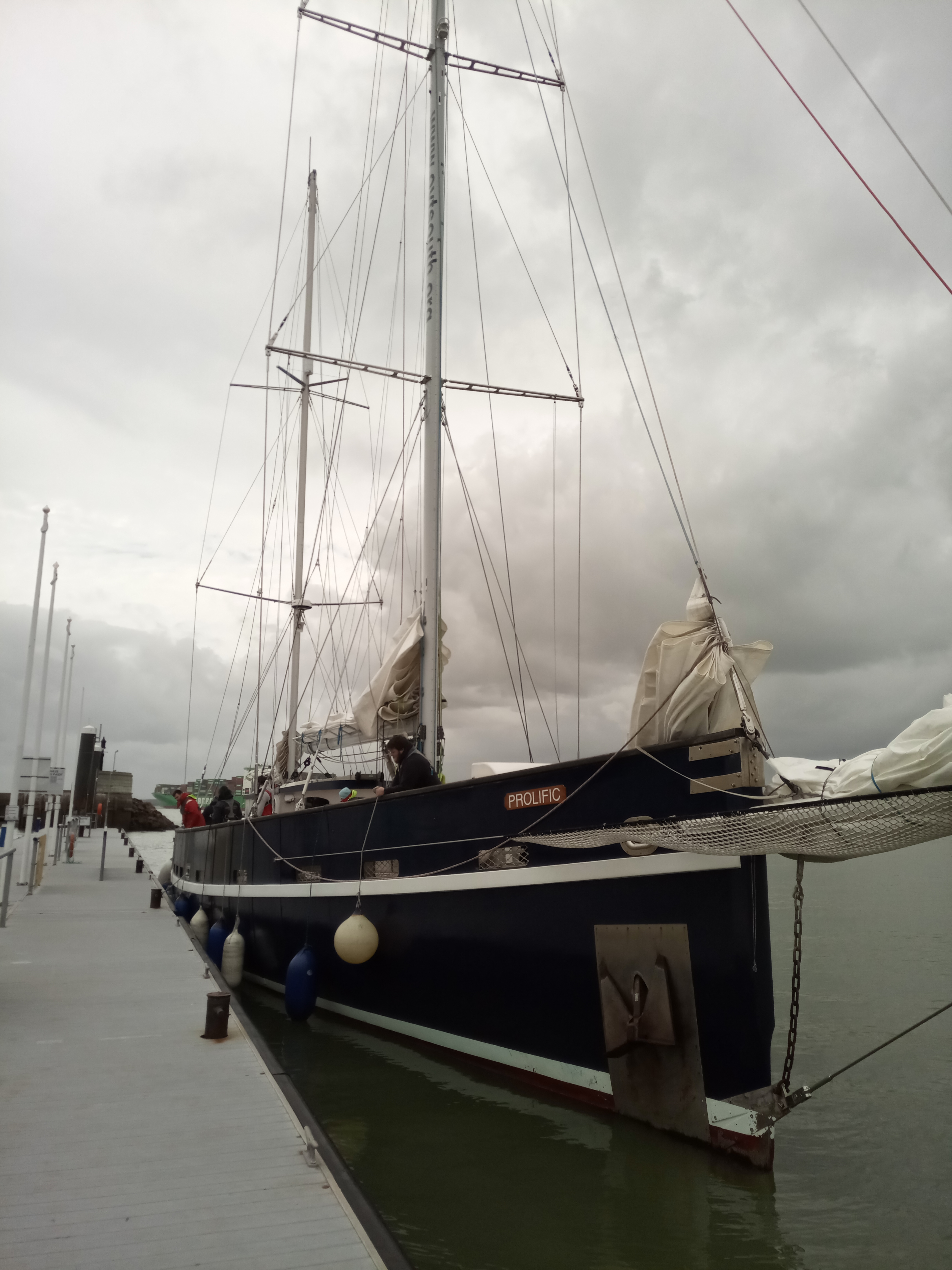 Prolific alongside Trinity Landing, Cowes