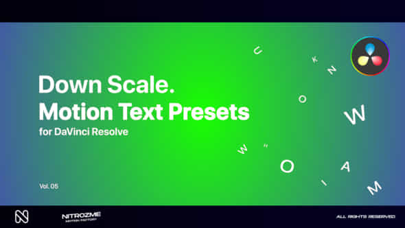 Down Scale Motion - VideoHive 47042788