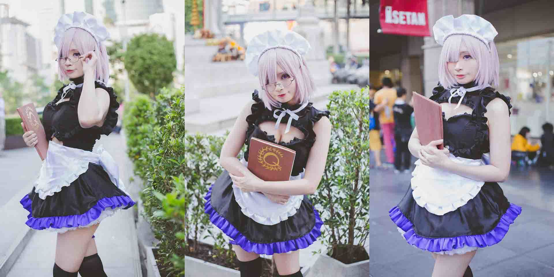 [Cosplay] Meenfox – Mash Kyrielight Maid ver. (FGO)